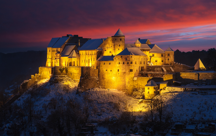 Burg Burghausen im Winter