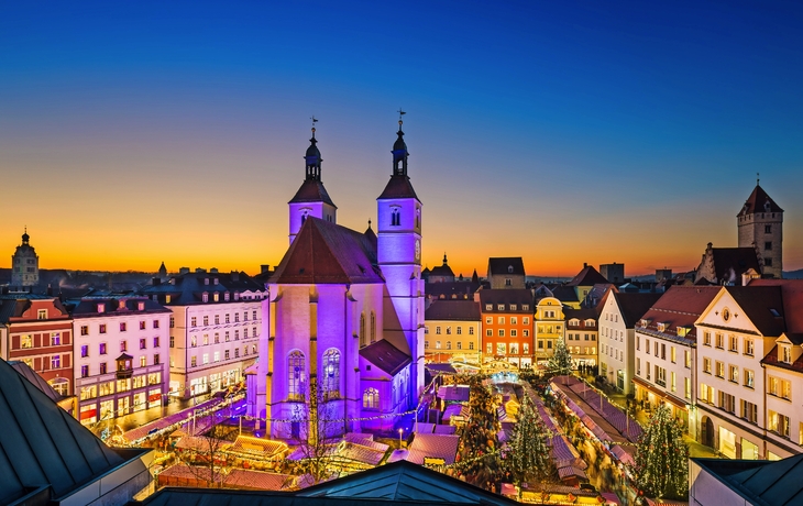 Weihnachtsmarkt in Regensburg, Deutschland