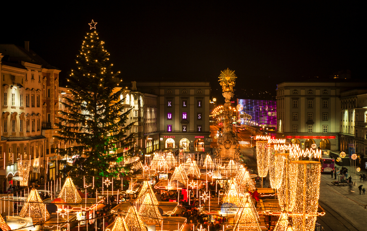 Weihnachtsmarkt in Linz, Österreich