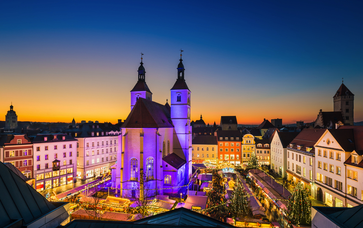 Weihnachtsmarkt in Regensburg, Deutschland